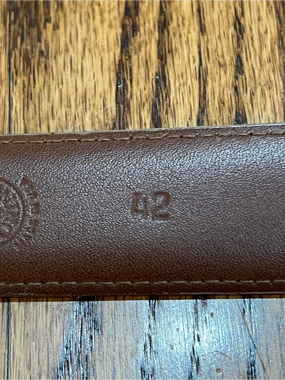 Torino Leather Company Pair Men's European Sueded Calfskin Belts Sz 42 Whiskey